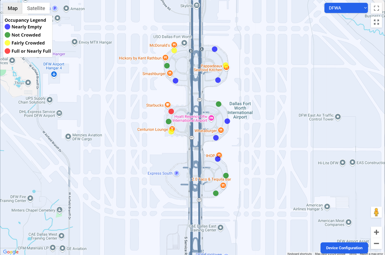 PeopleSense Airport Heatmaps