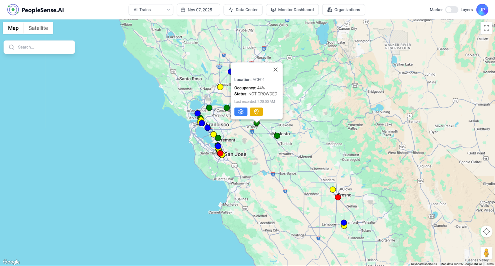 All Trains - Crowding Marker